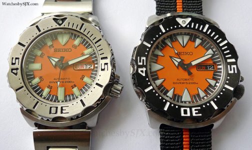 Seiko Monster SKX781 and SRP315 comparison.jpg
