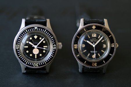 Blancpain Fifty Fathom sa leve strane je nešto kasnija Milspec verzija, slika 7a.jpg